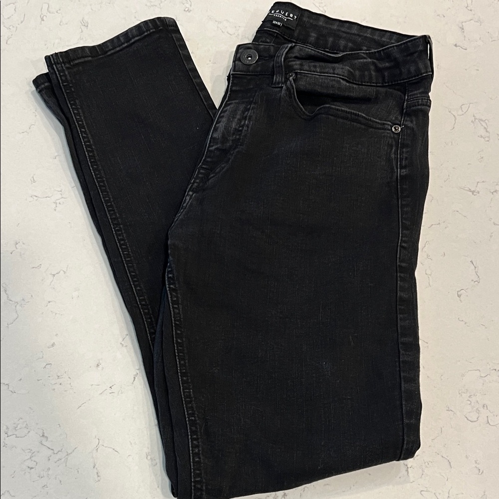 REQUEST Black/Dark Wash Skinny Jeans